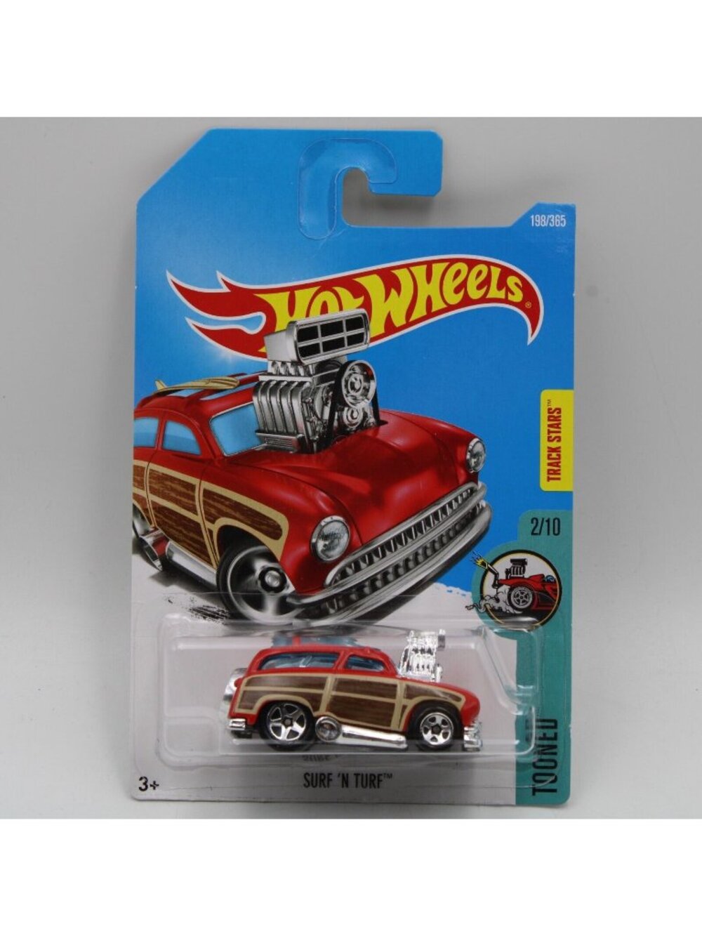 Hot Wheels Surf 'N Turf' Red 2017 Tooned 2/10 198/365 Track Stars